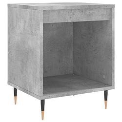 Foto van Vidaxl nachtkastje 40x35x50 cm bewerkt hout betongrijs