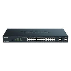 Foto van D-link dgs-1100-26mpv2/e dgs-1100-26mpv2/e netwerk switch rj45/sfp 24 + 2 poorten 56 gbit/s poe-functie