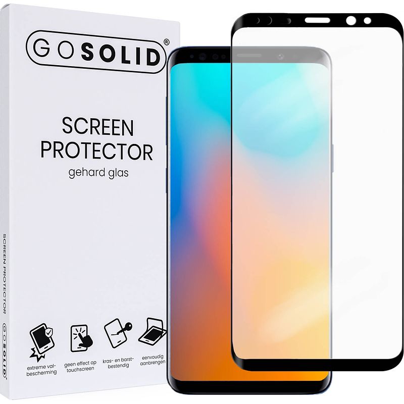 Foto van Go solid! samsung galaxy s9 screenprotector gehard glas