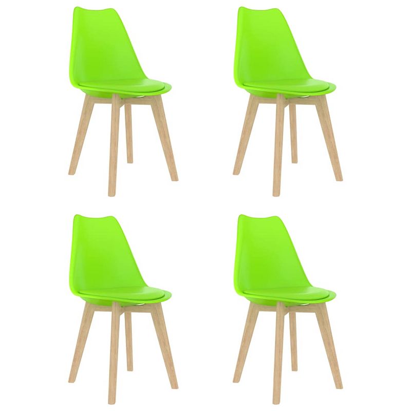 Foto van Vidaxl eetkamerstoelen 4 st kunststof groen