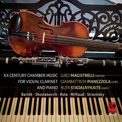 Foto van 20th century chamber music for clarinet, violin and piano - cd (7619918161623)