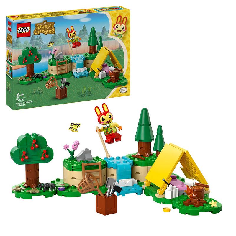 Foto van Lego animal crossing kamperen met bunnie 77047