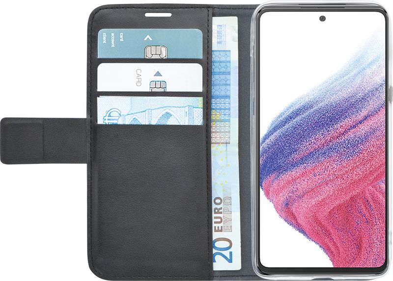 Foto van Azuri wallet samsung galaxy a53 5g book case zwart