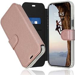 Foto van Accezz xtreme wallet voor apple iphone 14 telefoonhoesje roze