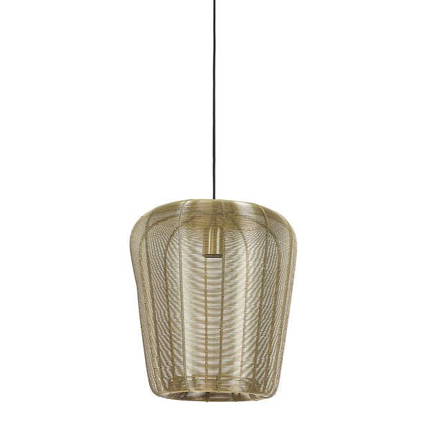 Foto van Light & living - hanglamp adeta - 31x31x37 - goud