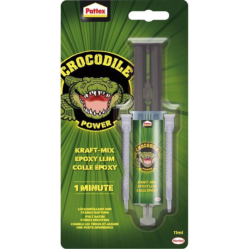 Foto van Pattex crocodile power tweecomponentenlijm pc2k3 11 ml