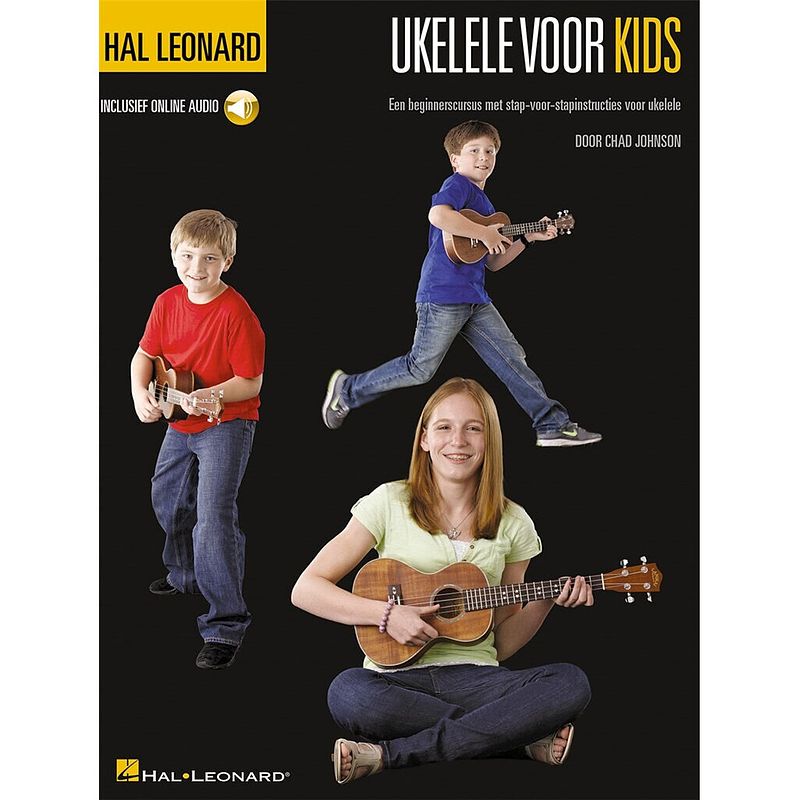 Foto van Hal leonard ukelele voor kids, een beginnerscursus met stap-voor-stap instructies