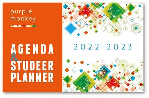 Foto van Purple monkey agenda en studeerplanner - john cliteur - hardcover (9789081920377)