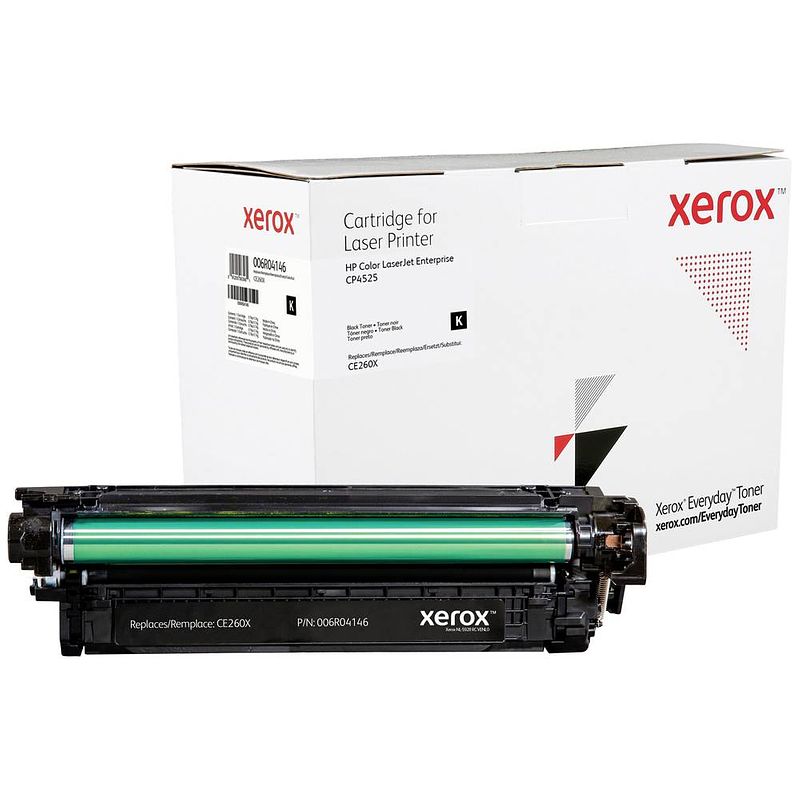 Foto van Xerox everyday toner single vervangt hp hp 649x (ce260x) zwart 17000 bladzijden compatibel toner