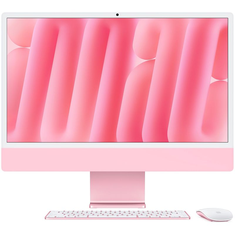 Foto van Apple imac 24 (2024) m4 (10 core cpu/10 core gpu) 16gb/256gb all-in-one pc roze