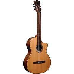 Foto van Lag guitars occitania 170 oc170ce elektrisch-akoestische klassieke gitaar