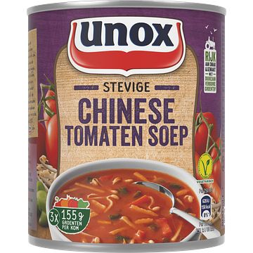 Foto van Unox soep in blik stevige chinese tomatensoep 800ml bij jumbo