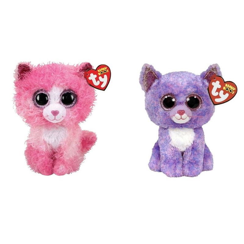 Foto van Ty - knuffel - beanie boo's - reagan cat & cassidy cat