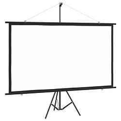 Foto van The living store projectiescherm statief - 205 x 122 cm - matwit - 90"" - 16-9