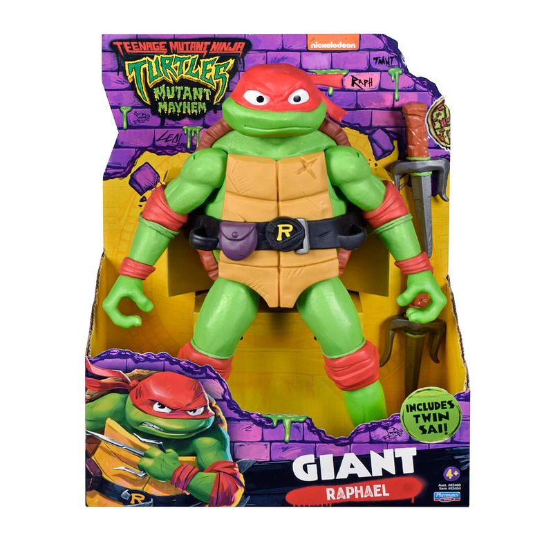 Foto van Teenage mutant ninja turtles mutant mayhem figuur raphael - 30 cm