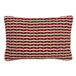 Foto van Dutch decor dana - sierkussen van katoen merlot 40x60 cm - rood - rood