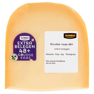 Foto van Jumbo goudse kaas 48+ extra belegen ca. 420g