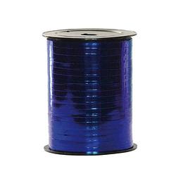 Foto van Metallic blauw cadeau lint 250 meter - cadeaulinten