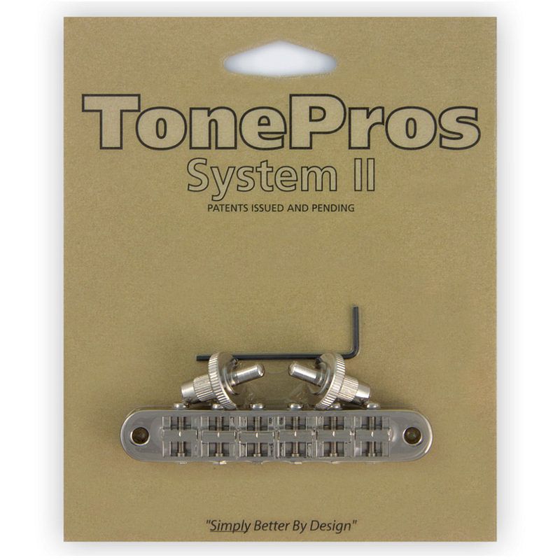 Foto van Tonepros t3bp-n locking nashville tom gitaarbrug nikkel