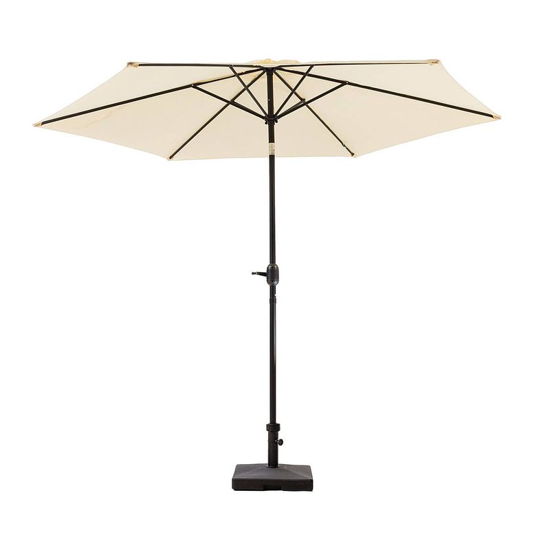 Foto van Maxxgarden parasol - tuin en balkon - opdraaisysteem - 300 cm (blauw)