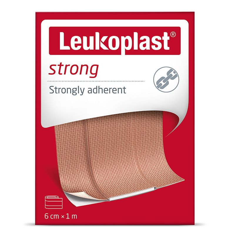 Foto van Leukoplast strong 1m x 6cm