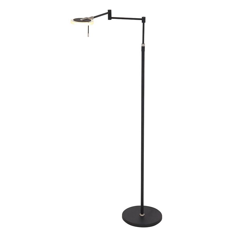 Foto van Steinhauer turound vloerlamp staal 148 cm hoog glas