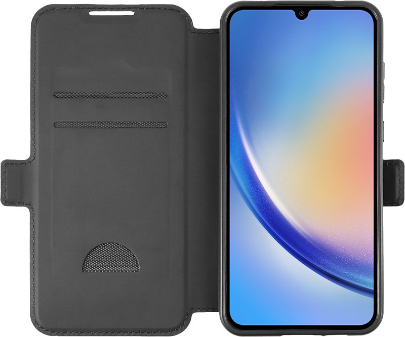 Foto van Bluebuilt samsung galaxy a35 book case zwart