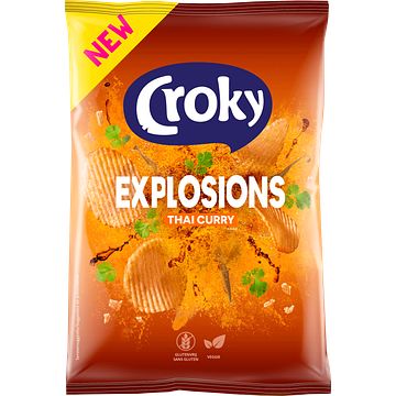 Foto van Croky explosions thai curry flavour 150g bij jumbo