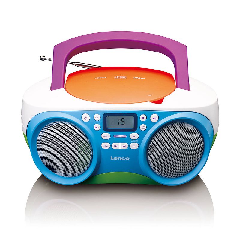 Foto van Draagbare fm radio - cd/usb-speler lenco scd-41 multi kleuren