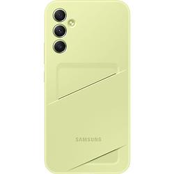 Foto van Samsung samsung galaxy a34 card slot case telefoonhoesje groen