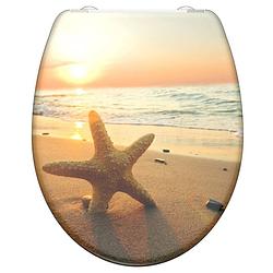 Foto van Schütte toiletbril met soft-close sea star duroplast met print