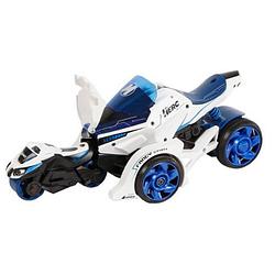 Foto van Toys amsterdam katapult-auto jongens 18 cm staal blauw/wit 2-delig