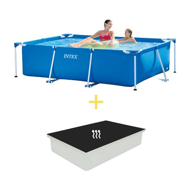 Foto van Intex zwembad - frame pool - 220 x 150 x 60 cm - inclusief solarzeil