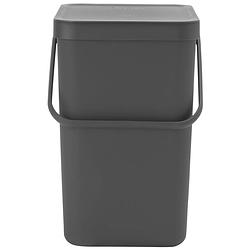 Foto van Brabantia sort & go afvalemmer 25 liter - dark grey