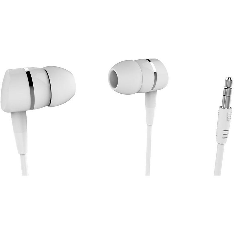 Foto van Vivanco solidsound white in ear oordopjes kabel wit