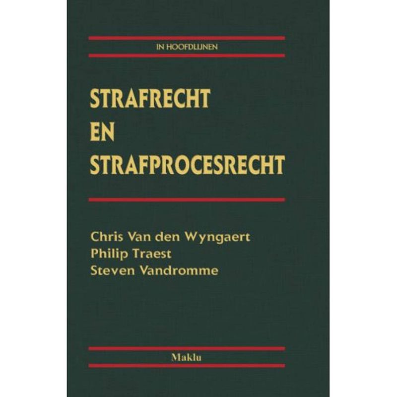 Foto van Strafrecht en strafprocesrecht