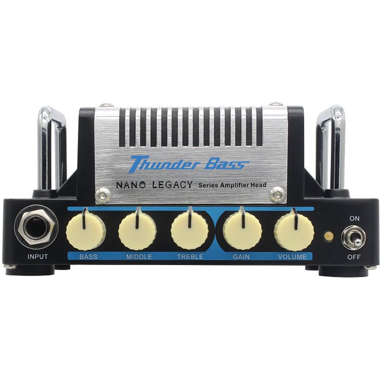 Foto van Hotone nano legacy thunder bass 5 watt basgitaarversterker top