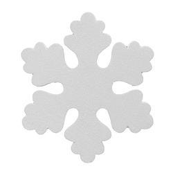 Foto van 1x witte decoratie sneeuwvlok van foam 25 cm - hangdecoratie