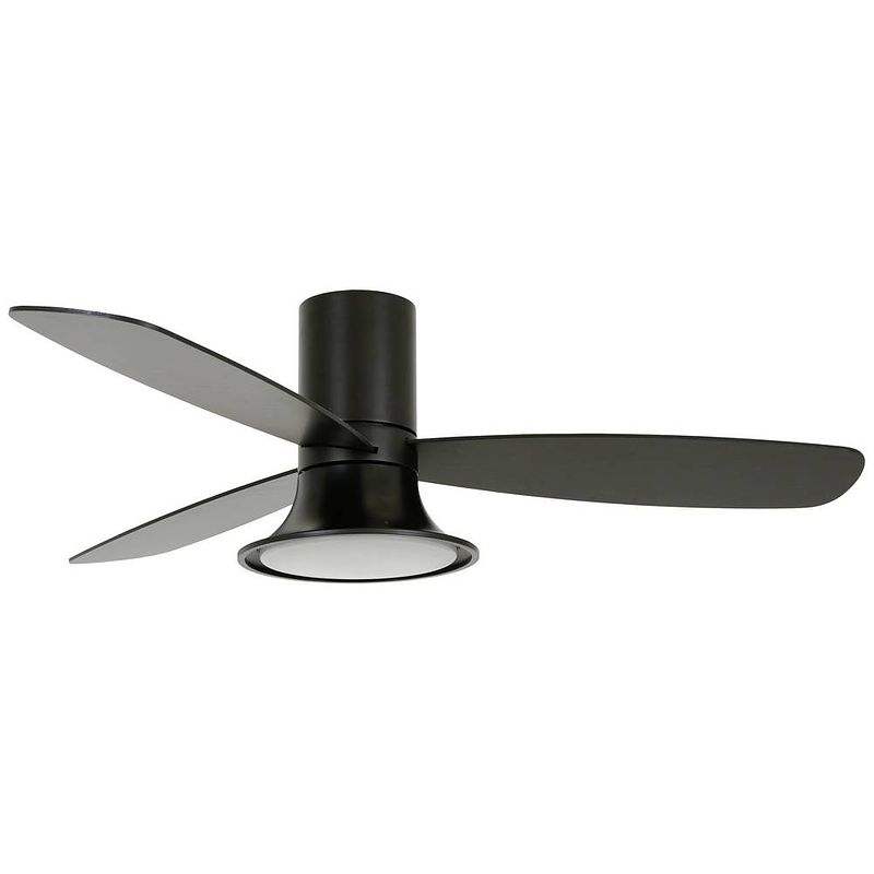 Foto van Lucci air flusso led plafondventilator energielabel: f (a - g) (ø) 132 cm kleur behuizing: zwart