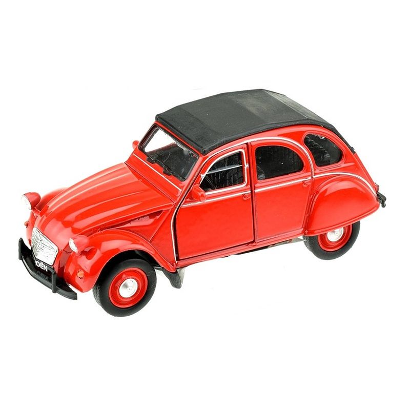 Foto van Modelauto citro?n 2cv rood afm. 5 x 4 x 11,5 cm