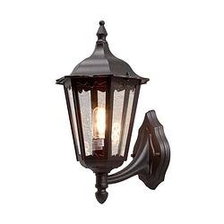 Foto van Konstsmide wandlamp firenze - zwart - 48 cm - opwaarts