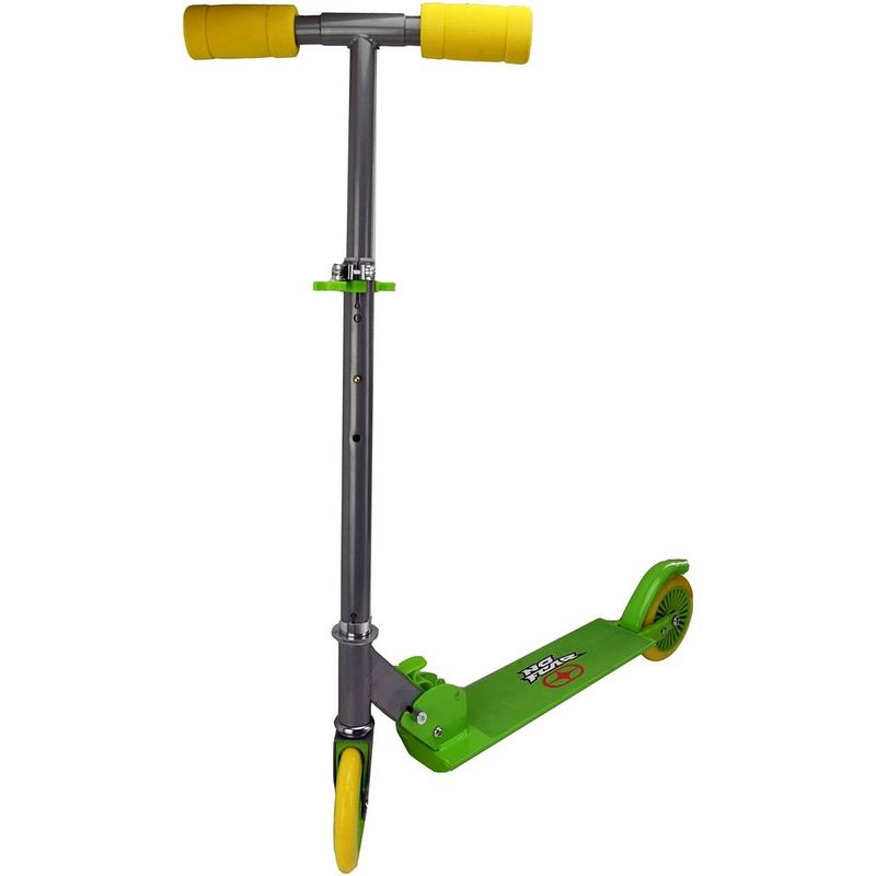 Foto van No fear kinderstep scooter stuntstep junior voetrem groen