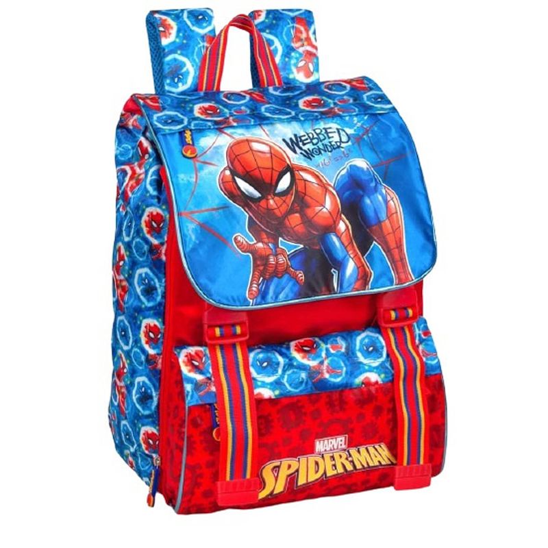 Foto van Disney rugzak spider-man jongens polyester 25 liter rood/blauw