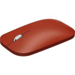 Foto van Microsoft surface mobile mouse draadloze muis bluetooth optisch poppy red 3 toetsen 1800 dpi