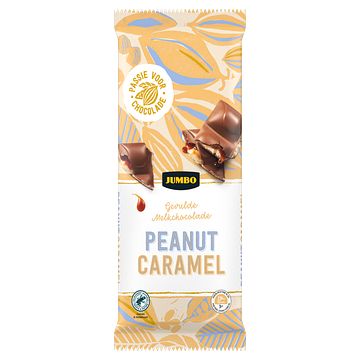 Foto van Jumbo gevulde melkchocolade peanut caramel 190g