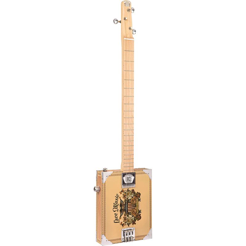 Foto van Lace cigar box guitar americana 3-string 3-snarige elektrische gitaar
