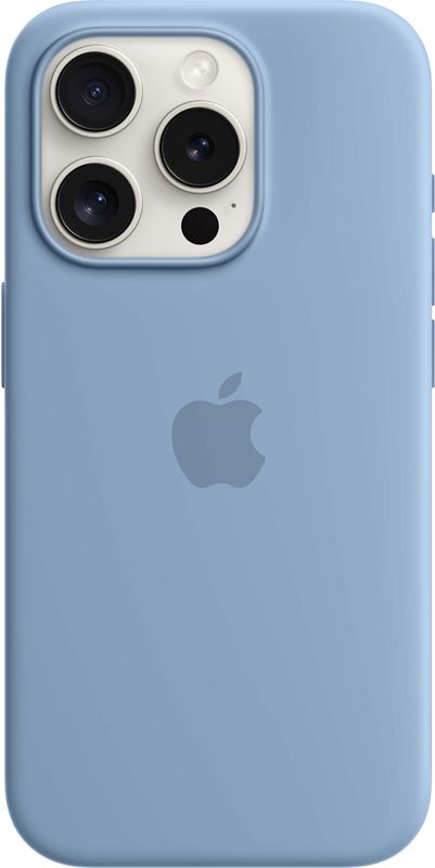 Foto van Apple iphone 15 pro back cover met magsafe winterblauw