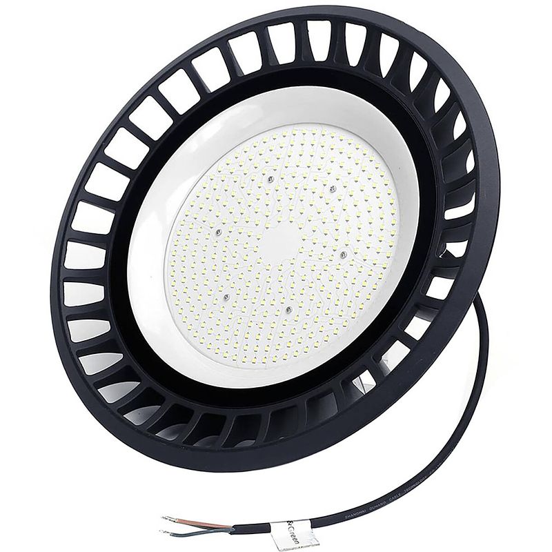 Foto van Led ufo high bay 200w - aigi eiya - magazijnverlichting - waterdicht ip65 - helder/koud wit 6500k - aluminium