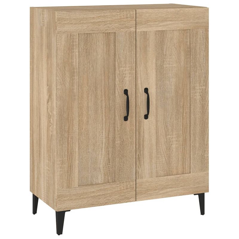 Foto van Vidaxl dressoir 69,5x34x90 cm bewerkt hout sonoma eikenkleurig