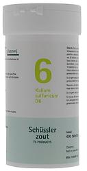 Foto van Pfluger celzout 06 kalium sulfuricum d6 tabletten